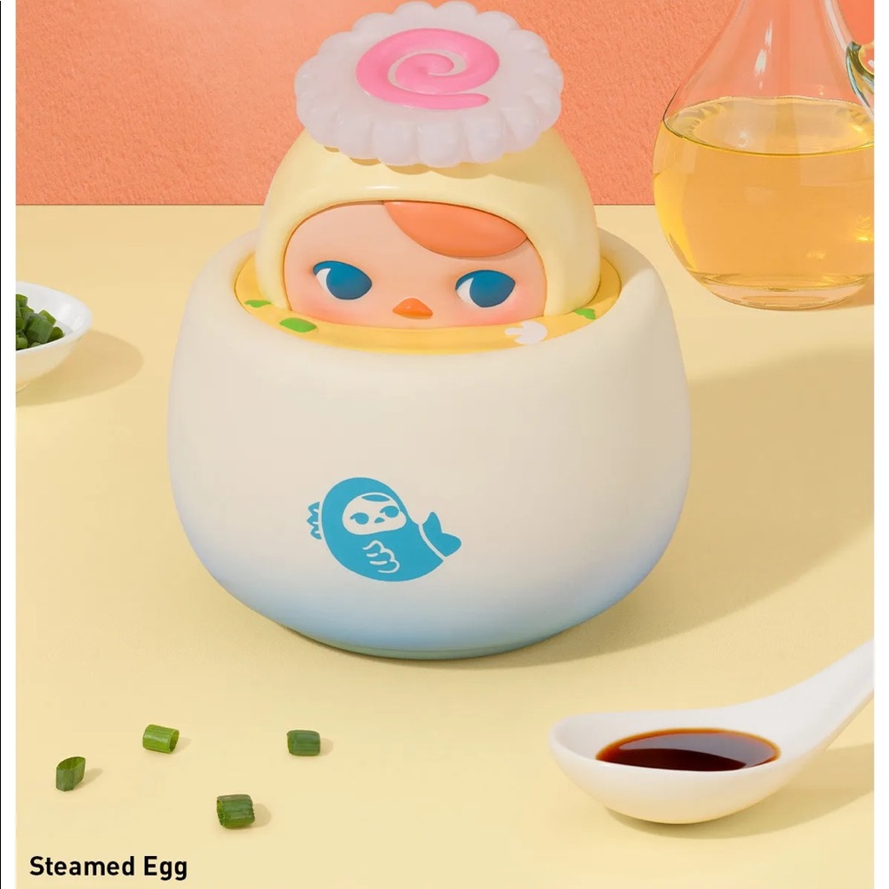 Pop Mart Pucky Egg Beanie Series Steamed Egg